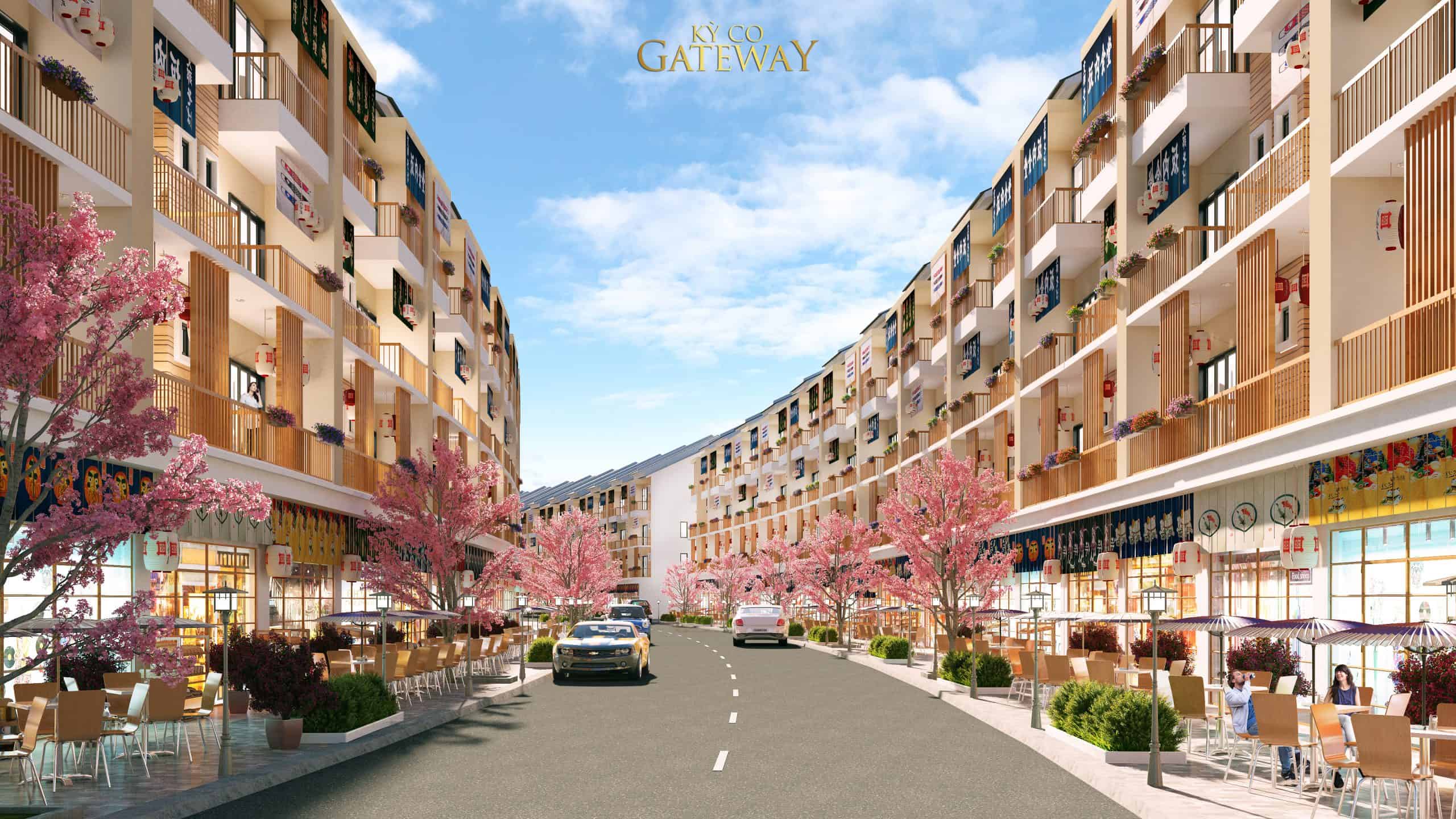 Kỳ Co Gateway có quy mô 2.406 sản phẩm gồm đất nền nhà phố, nhà phố thương mại, biệt thự. 
